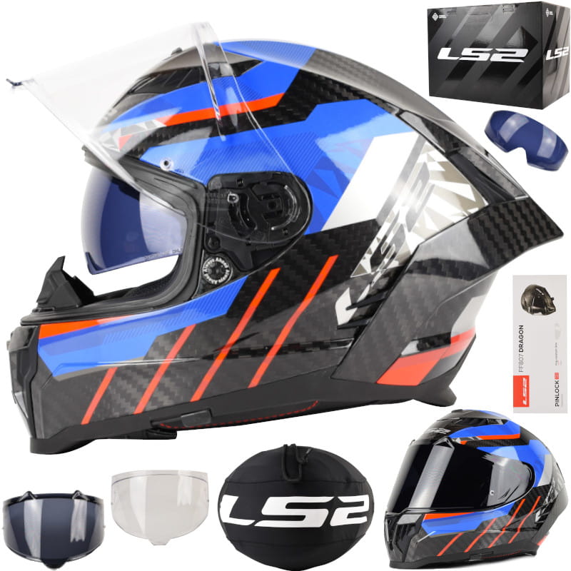 Kask LS2 FF807 Dragon Trax Blue Red