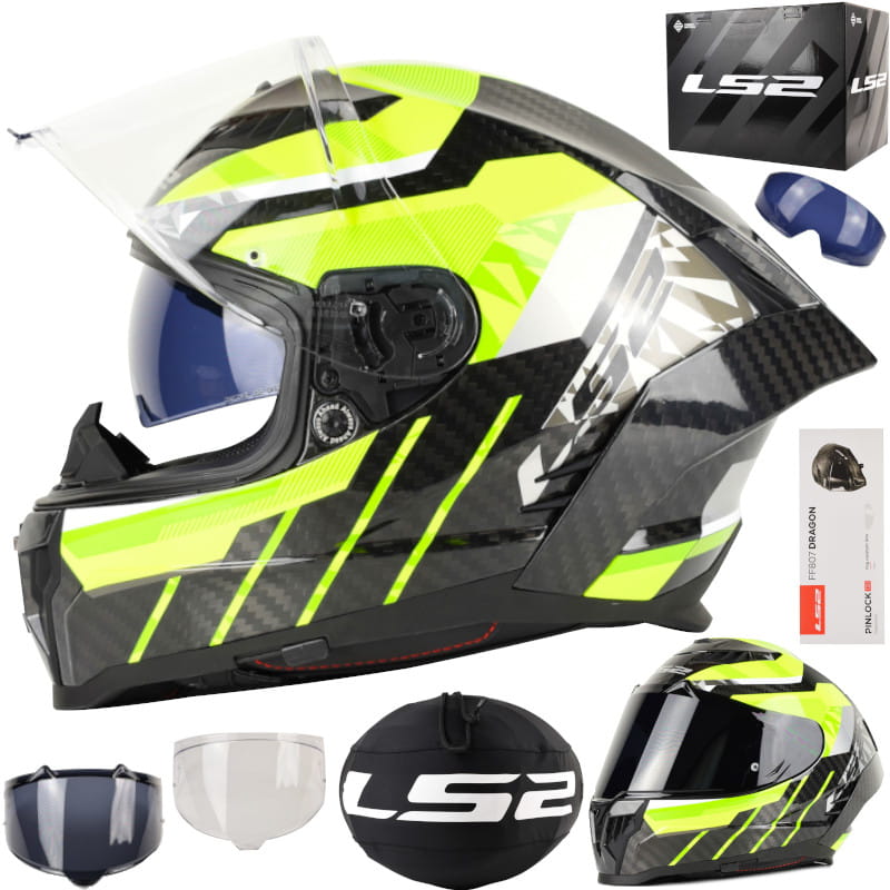 Kask LS2 FF807 Dragon Trax H-Vis Yellow